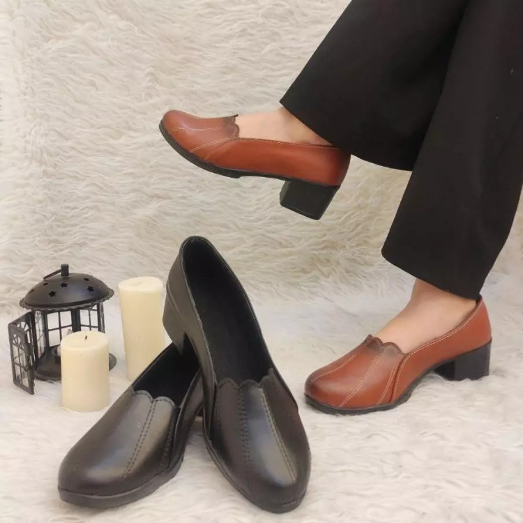 کفش طبی زنانه پاشنه دار هلالی مدل خورشیدی PH