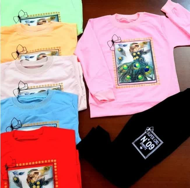 لباس بچگانه بلوز شلوار دخترانه پنبه ای دورسdoros