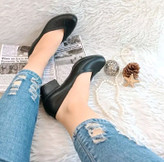 کفش مجلسی اداری روزمره پاشنه دار رویه چرم