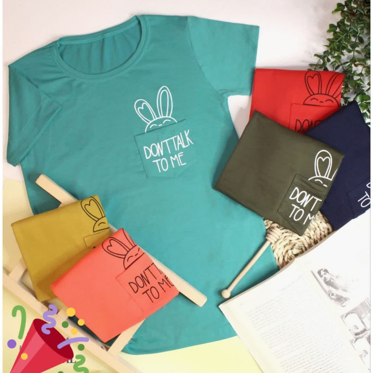 تیشرت زنانه فری سایز تا 44