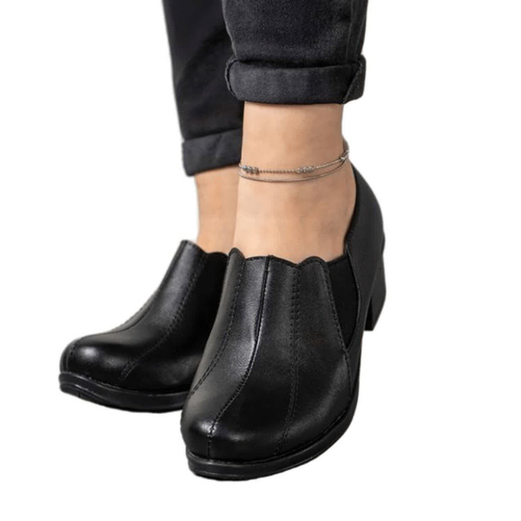 کفش زنانه پاشنه بلند ساقدار لیزری مدل AH محصول پام مشهد سایز37 تا40 با ارسال رایگان