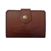 3 عدد کیف پول و جاکارتی طرح فروهر سه رنگ مشکی قهوه ای و عسلی چرم مصنوعی درجه یک PAMSHOP کد t wallet