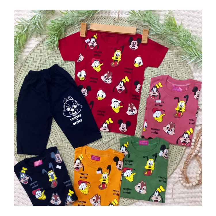 تیشرت شلوارک اسپرت کارتونی