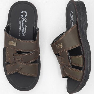 دمپایی طبی مردانه مدلped رویه چرم خارجی فوق العاده سبک سایز 40تا 45 دور دوخت