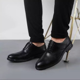 کفش مردانه مجلسی مدل بندی ساده رویه چرم خارجی اداری مجلسی روزمره pamshop