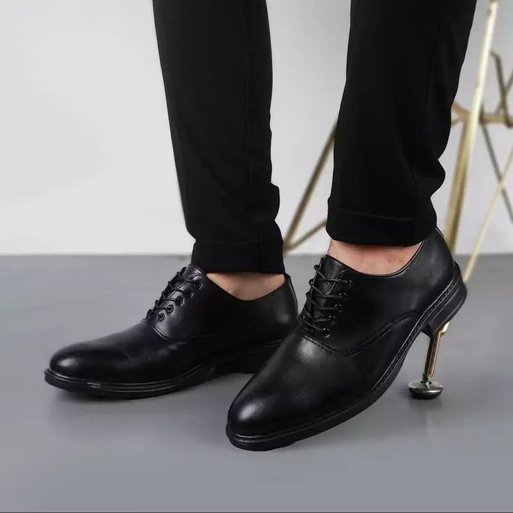 کفش مردانه مجلسی مدل بندی ساده رویه چرم خارجی اداری مجلسی روزمره pamshop