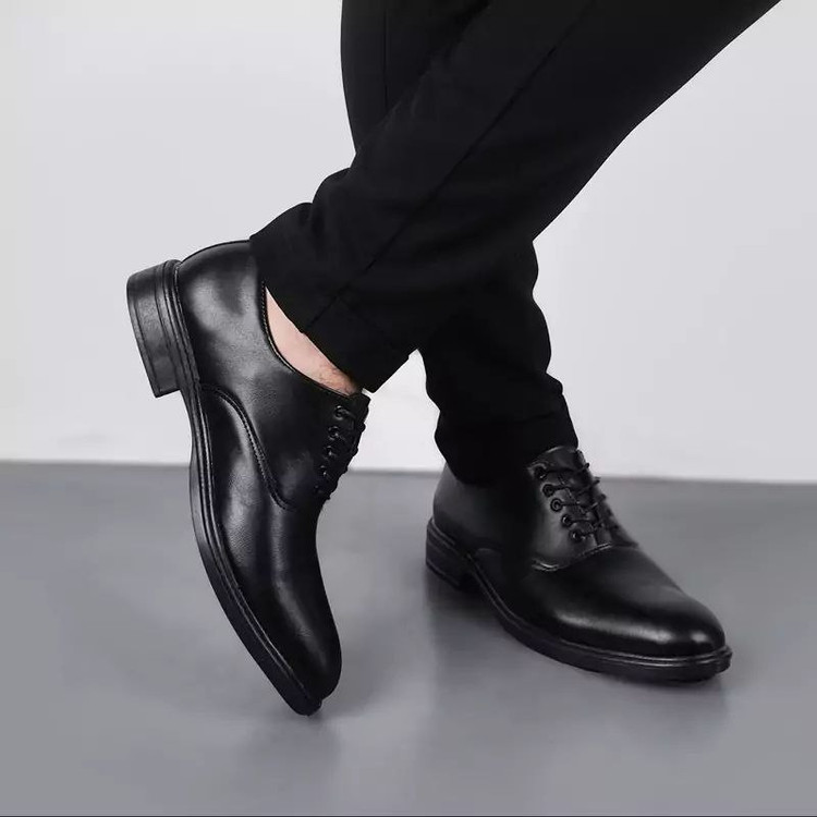 کفش مردانه مجلسی مدل بندی ساده رویه چرم خارجی اداری مجلسی روزمره pamshop