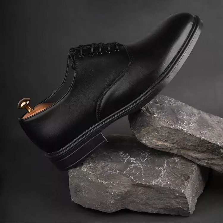 کفش اسپرت مردانه مجلسی اداری مدل بندی سادهpamshop | رویه چرم خارجی، رسمی و شیک