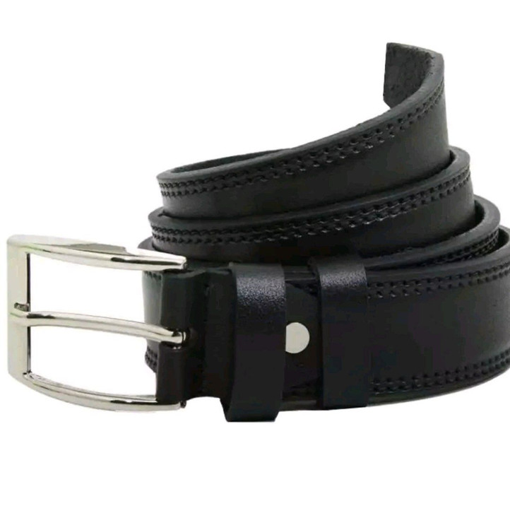 کمربند چرم صنعتی باکیفت پهنا 3ونیم دوردوخت