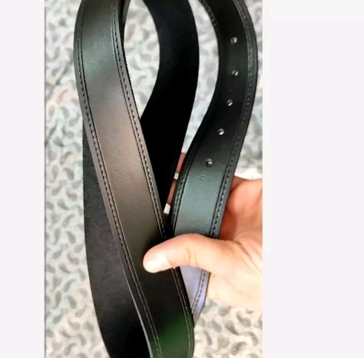 کمربند چرم صنعتی باکیفت پهنا 3ونیم دوردوخت