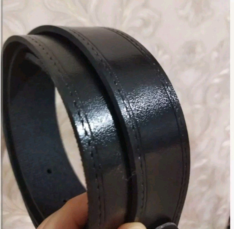 کمربند چرم درجه ۱ خارجی باکیفت پهنا 3ونیم دوردوخت