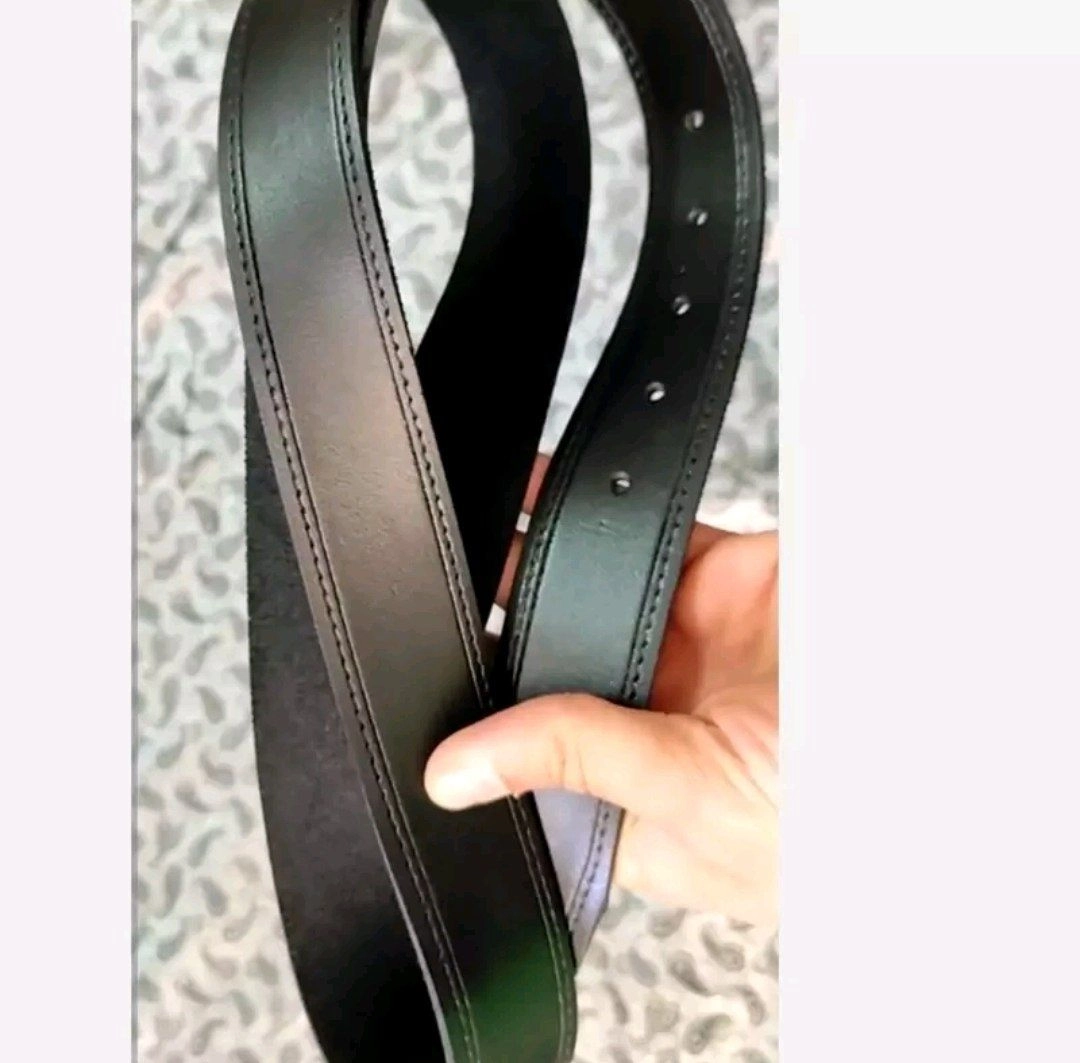 کمربند چرم درجه ۱ خارجی باکیفت پهنا 3ونیم دوردوخت