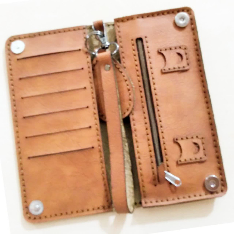 کیف پول چرم درجه یک ابعاد ۹×۱۸ قابل استفاده آقایان و بانوان مدل کیهان pam