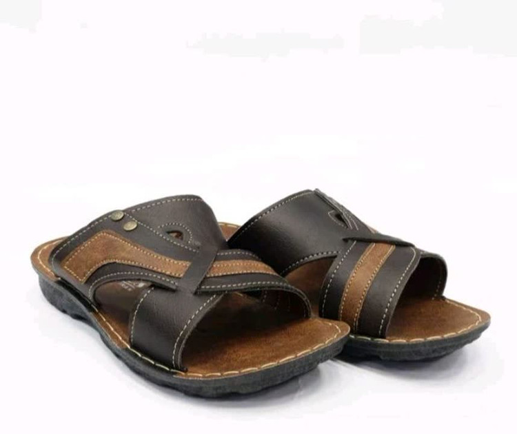 دمپایی تایلندی طبی مردانه رویه چرم خارجی سبک سایز 40 تا 45 دور دوخت