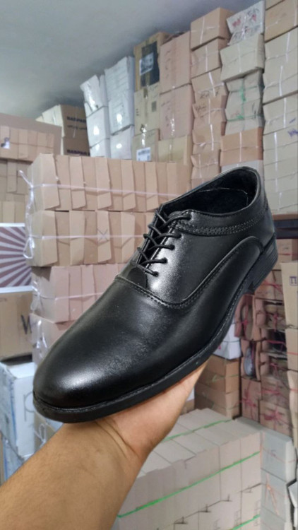 کفش مردانه مجلسی مدل بندی ساده رویه چرم خارجی اداری مجلسی روزمره pamshop