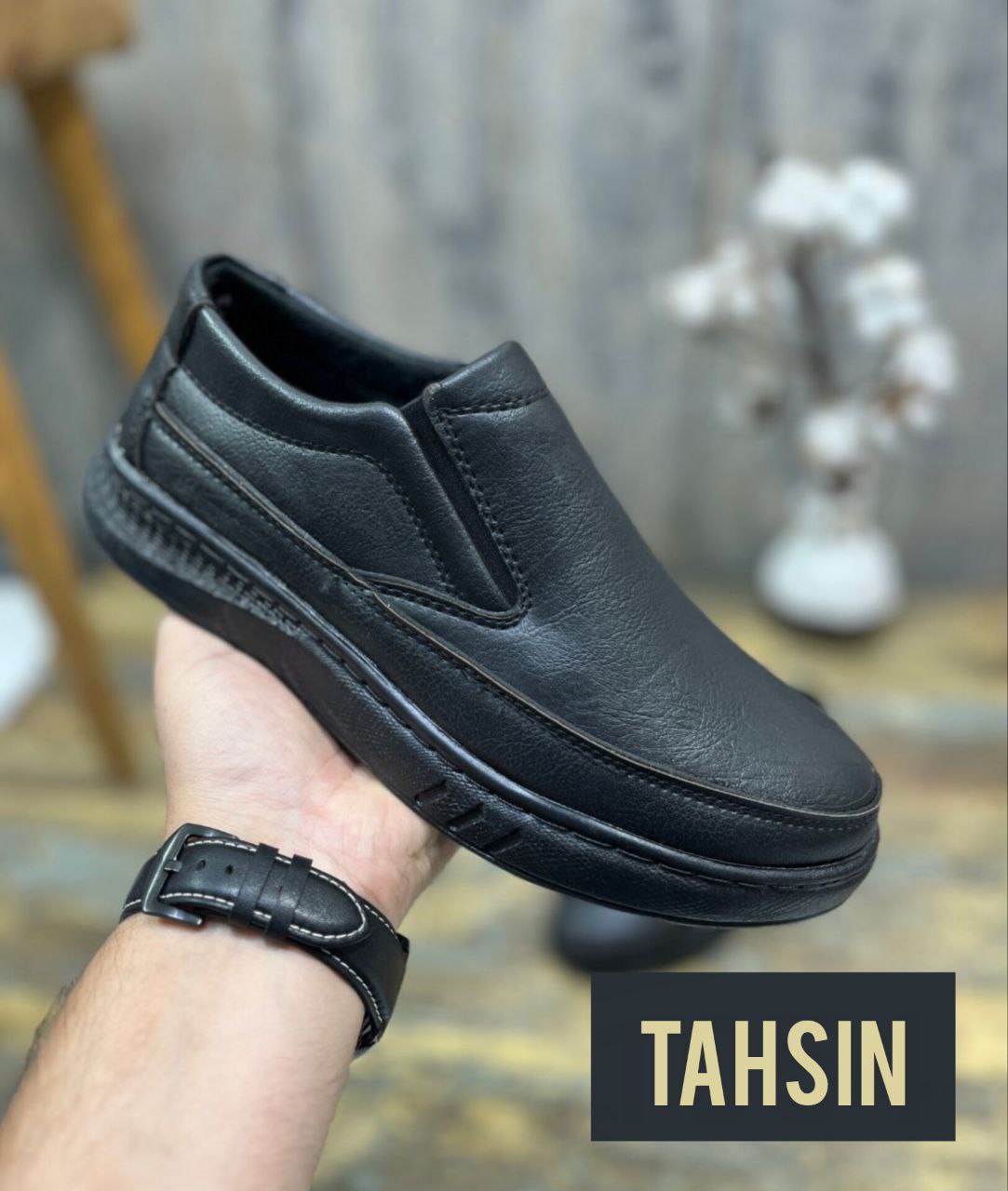 کفش طبی مردانه کد tahsin مدل تحسین زیره سبک رویه چرم خارجی pam