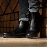 نیم بوت مردانه زیپی چرم pamshop شیک، دوردوخت مدل سبلان