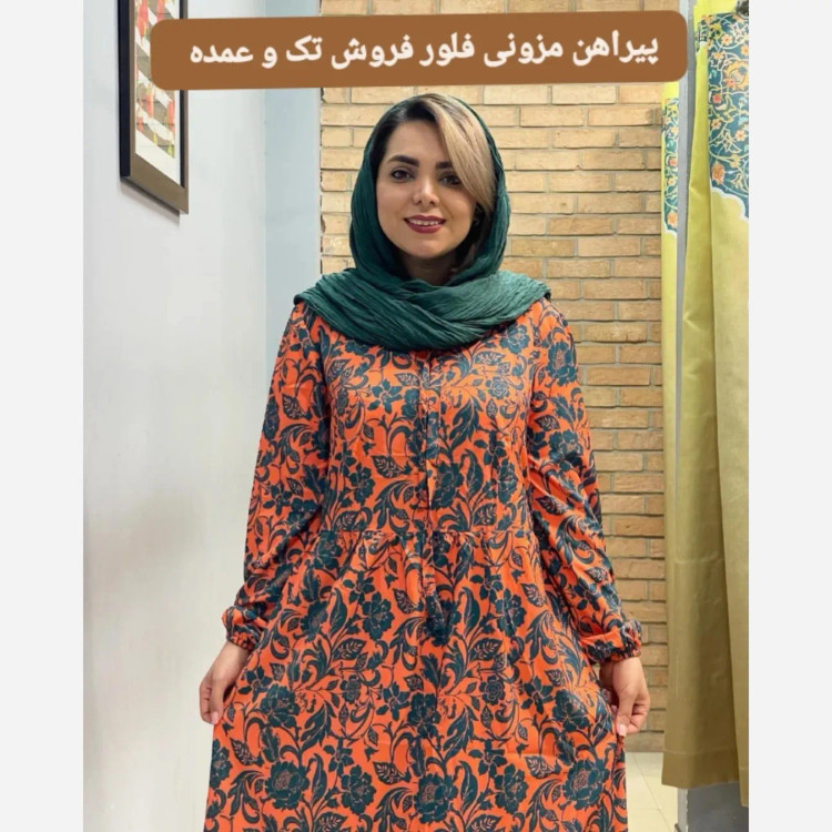 پیراهن مانتویی زنانه مدل سه چین جنس سوپرسافت فری سایز 38 تا 50
