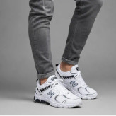 کفش کتانی مردانه نیوبالانس 530 سفید با زیره ایربولینگ سایز 41 تا 44