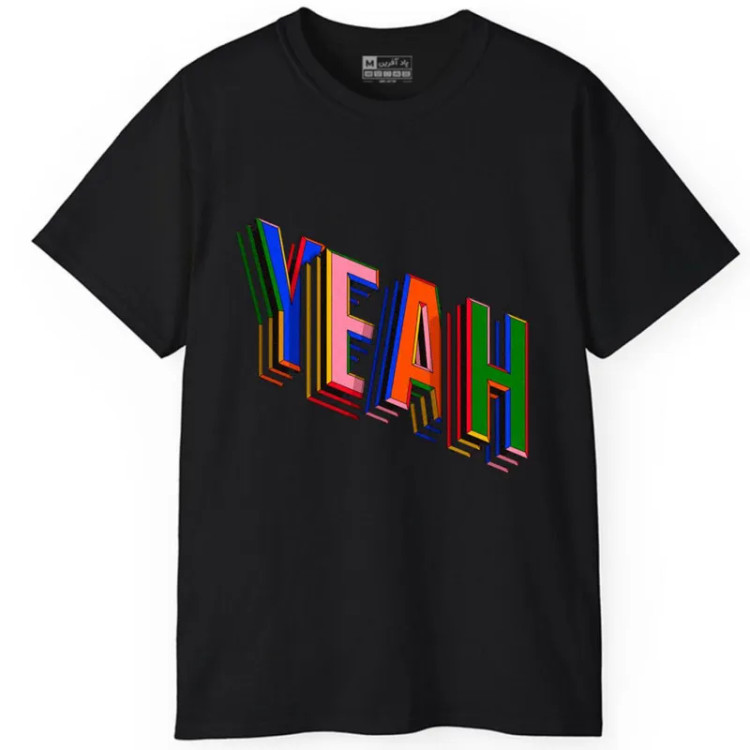 تی شرت آستین کوتاه مردانه مدل کلمه انگلیسی کد 254