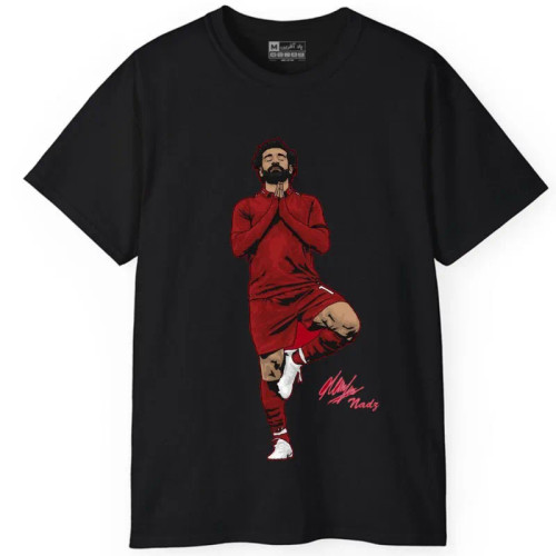 تیشرت آستین کوتاه مردانه پاد آفرین مدل محمد صلاح کد448 طرح چاپ مقاوم نخ پلی استر