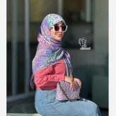 روسری نخی قواره 140 طرح آنجل
