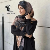 روسری نخ کاستوم طرح شهرزاد سیتو قواره بزرگ 140 سانتیمتر