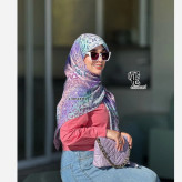 روسری نخی قواره 140 طرح آنجل