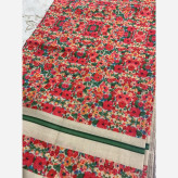 روسری نخ کاستوم طرح گلی سایز 140