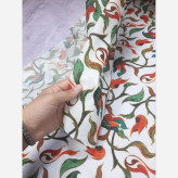 روسری نخ کاستوم طرح حنانه سایز 140 چرخ دوز