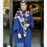 روسری نخ طرح شایلی هندسی کاربردی