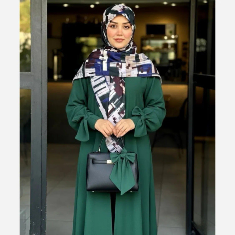 روسری نخ طرح شایلی هندسی کاربردی