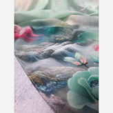 روسری نخی کاستوم طرح برکه سایز 140 چرخ دوز