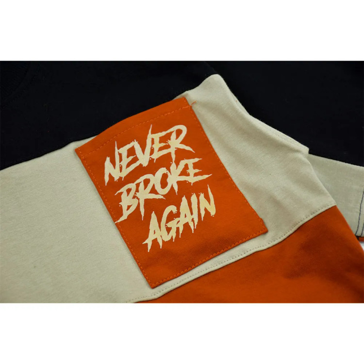 تیشرت پسرانه نخی یقه گرد طرح BLACK BEAST