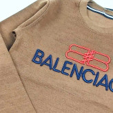 بلوز پسرانه یقه گرد طرح BALENCIAGA پارچه پنبه کبریتی