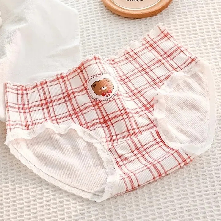 پک 5 تایی شورت زنانه عروسکی نخی کبریتی طرح تدی سایز بزرگ 3XL