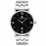 ساعت مردانه استیل صفحه مشکی الکس مارتین رفرانس 8036