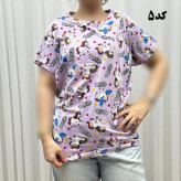 تیشرت طرحدار H&M نخ پنبه چهارفصل زنانه دخترانه سایزبزرگ تا XL XXL XXXL تنخور راحت