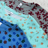 کراپ طرحدار H&M کد 1072 سایز S, M, L, XL, XXL قد 40 سانت بدون آبرفت و چروک