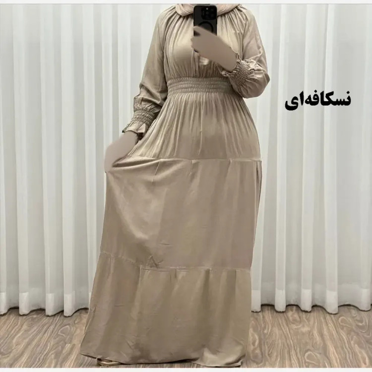 پیراهن ساحلی نخی زنانه مدل خسته فری سایز مناسب تا سایز 46
