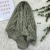 شال حریر مجلسی طرح گوچی قواره 190 در 80 سانتیمتر کد 1964