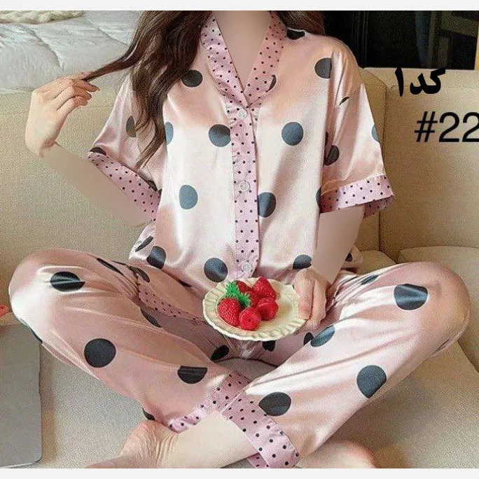 بلوز شلوار ساتن وارداتی زنانه کد 1277 شیک و راحت چهارفصل سایز XL 2XL