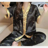 بلوز شلوار ساتن وارداتی زنانه کد 1277 شیک و راحت چهارفصل سایز XL 2XL