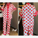 بلوز شلوار ساتن وارداتی زنانه کد 1277 شیک و راحت چهارفصل سایز XL 2XL
