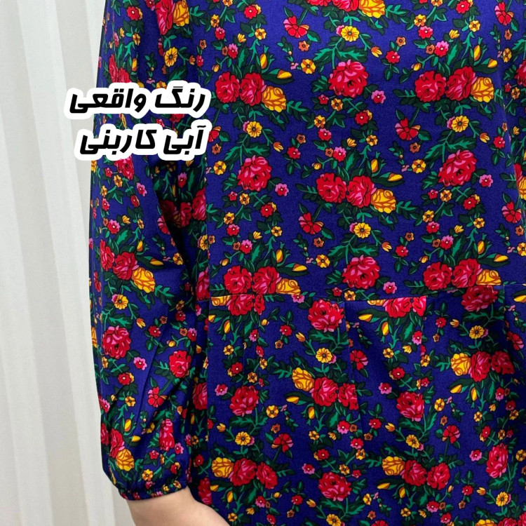 پیراهن نخی ترکمنستان گلریز چین دار فری سایز تا 48 تنخور شیک و راحت چهارفصل کمربند دار
