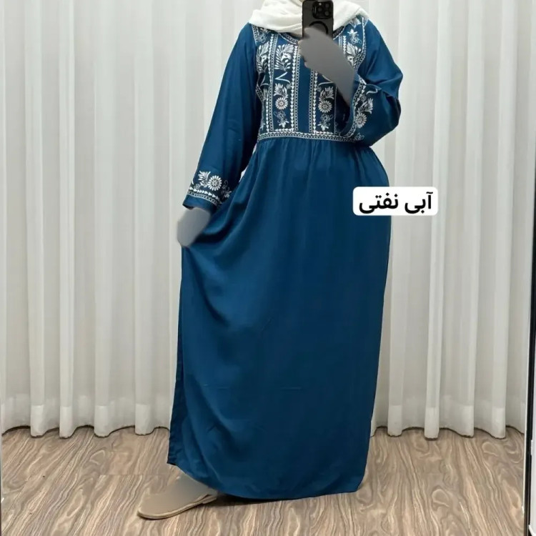 پیراهن ساحلی نخی زنانه مدل الهه فری سایز مناسب تا 44 با کمربند