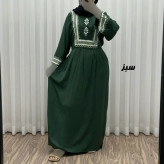 پیراهن ساحلی نخی زنانه مدل سرخپوستی فری سایز مناسب تا 44 با کمربند