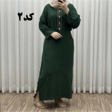پیراهن کفتان کراش گلدوزی فری سایز زنانه تا سایز 52 شیک و راحت چهارفصل