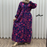 پیراهن فلور بوگاتی فری سایز تا 48 زنانه تنخور شیک و راحت چهارفصل بدون بدن نما