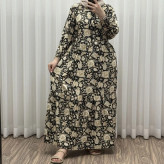 پیراهن زنانه فلور بوگاتی مدل شیلا فری سایز مناسب تا 46 با کمربند